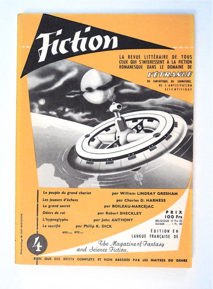 [92299] FICTION: ÉDITION FRANÇAIS DE "THE MAGAZINE OF FANTASY AND SCIENCE FICTION"