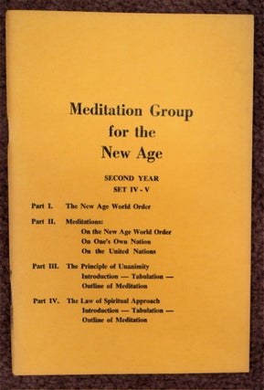 MEDITATION GROUP FOR THE NEW AGE