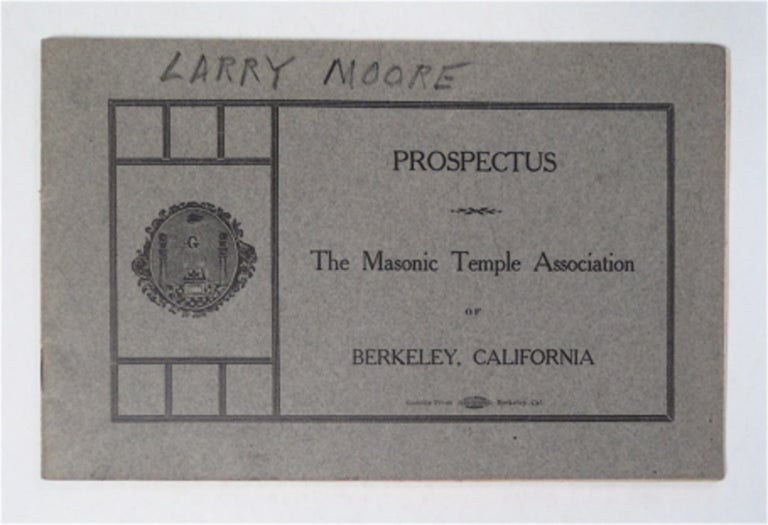 [93138] PROSPECTUS: THE MASONIC TEMPLE ASSOCIATION OF BERKELEY, CALIFORNIA