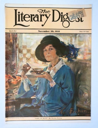 93180] "Lady in Blue" - cover illustration for "The Literary Digest" Nicholas FECHIN
