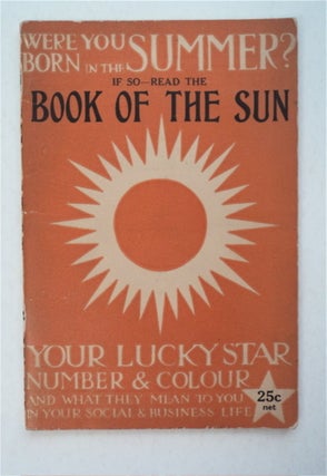 93211] The Sun Book: Summer Planets, Sun and Moon. "PLANETARIAN"