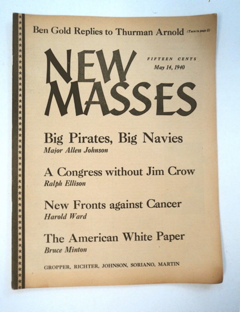 [93314] "A Congress Jim Crow Didn't Attend." In "New Masses" Ralph ELLISON.