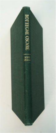 93317] Botteghe Oscure Index 1949-1960. SEVERAL HANDS