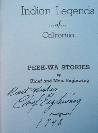 Peek-wa Stories: Indian Legends of California