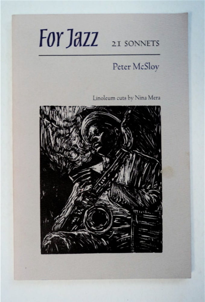 [94296] For Jazz: 21 Sonnets. Peter McSLOY.