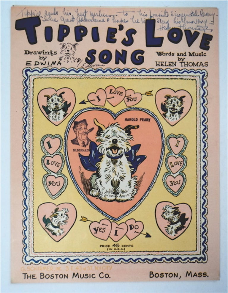 [94532] Tippie's Love Song. Helen THOMAS, words, music.