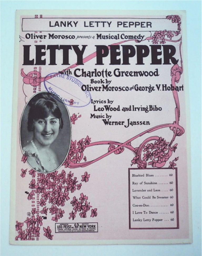 [94646] Lanky Letty Pepper. Leo WOOD, lyrics by Irving Bibo, Werner Janssen, lyrics by. Irving Bibo.