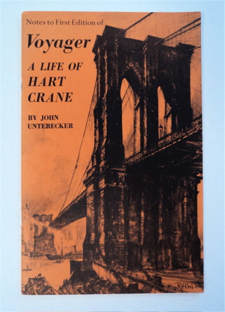 [94725] Notes to First Edition of Voyager: A Life of Hart Crane. John UNTERECKER.