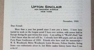 Circular Letter Dated November, 1939