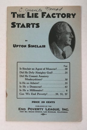 95174] The Lie Factory Starts. Upton SINCLAIR