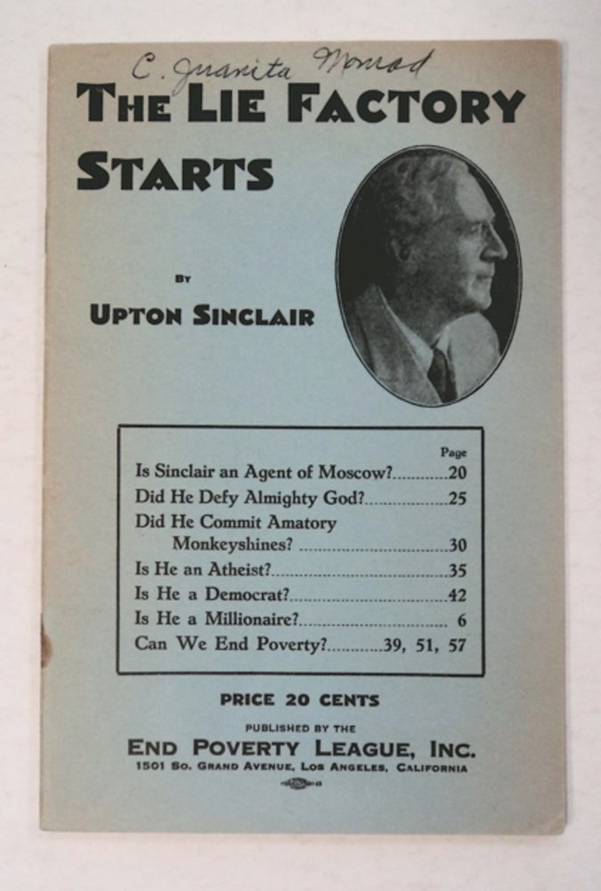 [95174] The Lie Factory Starts. Upton SINCLAIR.