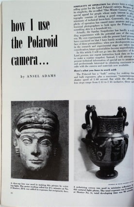 "How I Use the Polaroid Camera." In "Modern Photography"