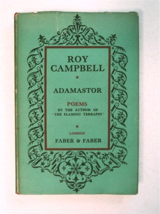95219] Adamastor: Poems. Roy CAMPBELL