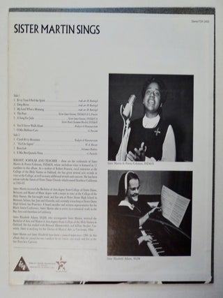 Sister Martin Sings