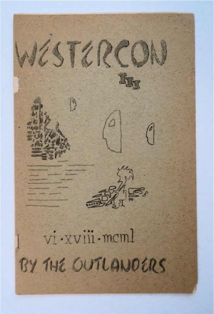 [95473] Westercon III, vi - xviii - mcml. WESTERCON.