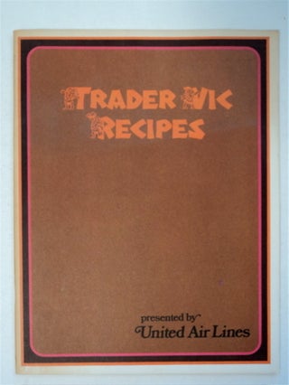 95648] Trader Vic Recipes. TRADER VIC -, VIC BERGERON