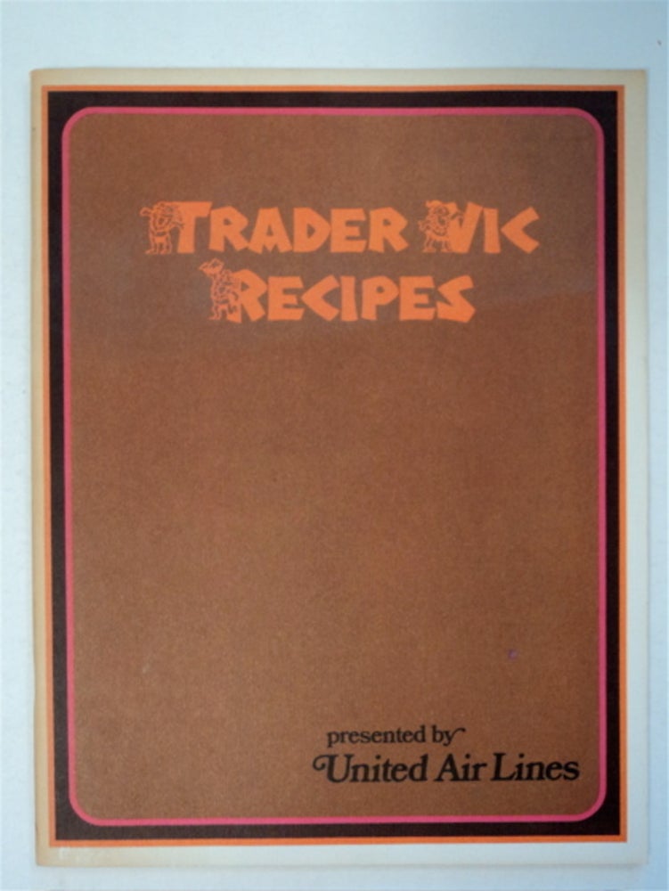 [95648] Trader Vic Recipes. TRADER VIC -, VIC BERGERON.