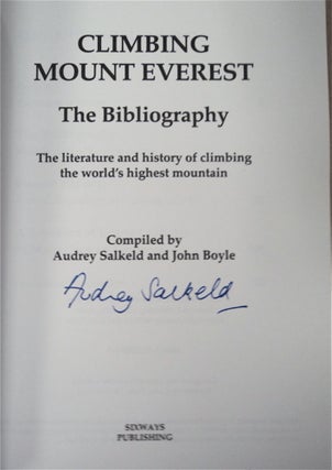 Climbing Mount Everest: The Bibliography