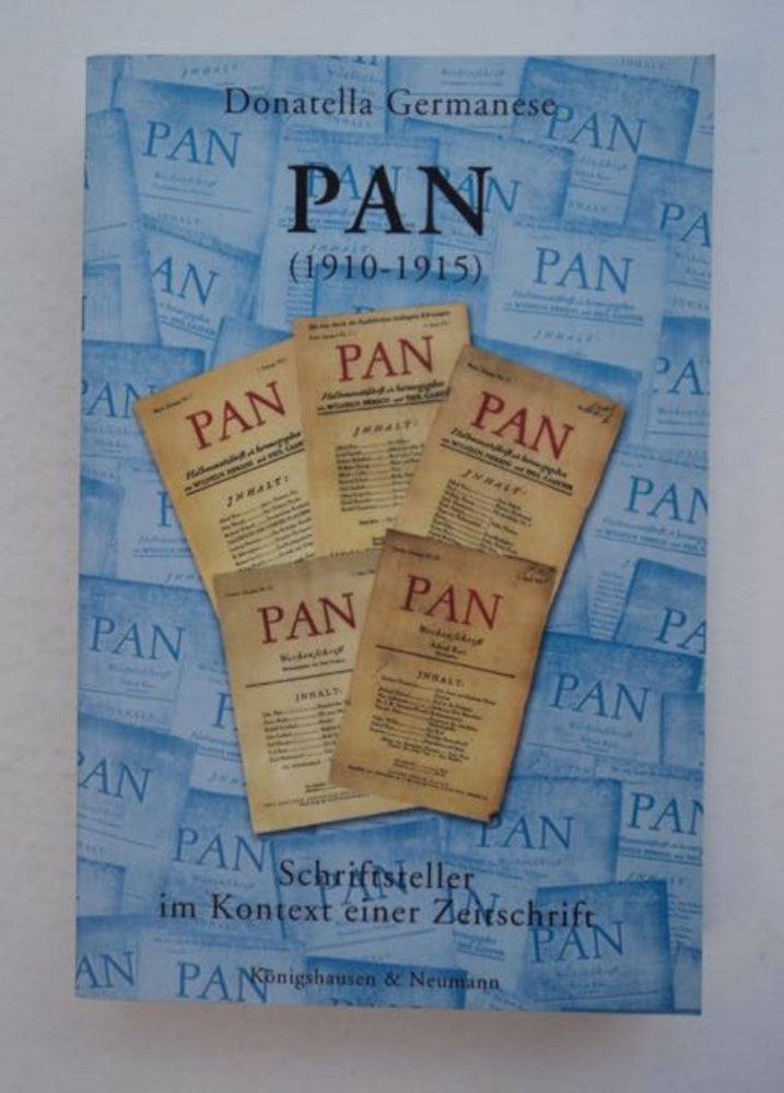 [96368] Pan (1910-1915): Schriftsteller im Kontext einer Zeitschrift. Donatella GERMANESE.