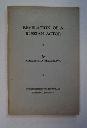 96679] Revelation of a Russian Actor. Alexandra MAZUROVA