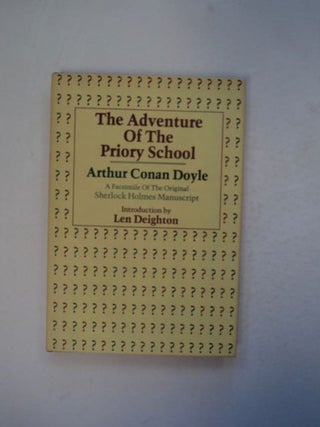 96774] The Adventure of the Priory School: A Facsimile of the Original Manuscript in the Marvin...