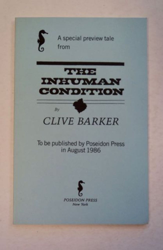 [96788] A Special Preview Tale from The Inhuman Condition. Clive BARKER.