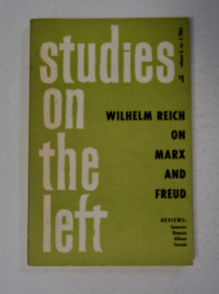 [97377] "Wilhelm Reich on Marx and Freud." In "Studies on the Left" Wilhelm REICH.