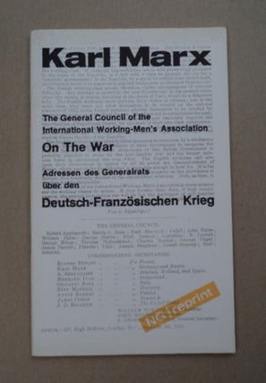 97436] The General Council of the Working Men's International Association on the War / Adressen...
