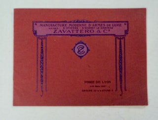97577] Zavattero & Cie, Foire de Lyon, 1-15 Mars 1919, Groupe 53, Stand 2. ZAVATTERO, CIE