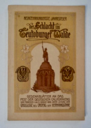 98163] Neunzehnhundertste Jahresfeier der Schlacht im Teutoburger Walde: Gedenkblätter an das...