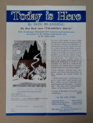 98171] Promotional Leaflet for Today Is Here. Don BLANDING
