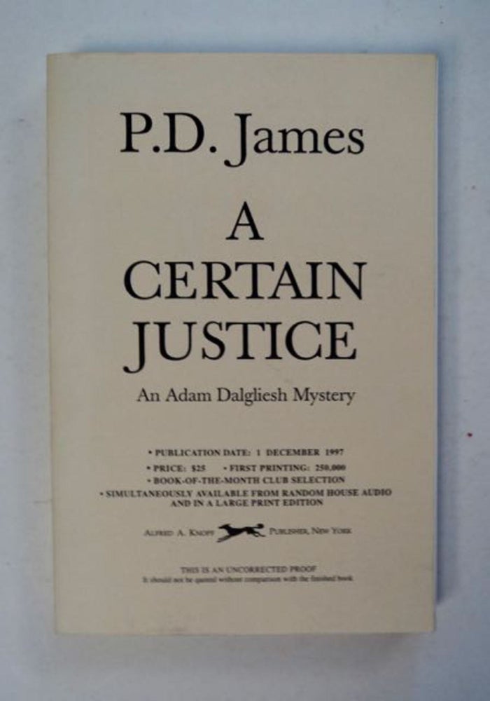 [98370] A Certain Justice. P. D. JAMES.