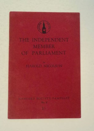 98474] Report of Address by Mr. Harold Nicolson at the Caxton Hall, Westminster, on Thursday,...