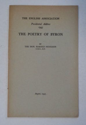 98476] The Poetry of Byron. Harold NICOLSON