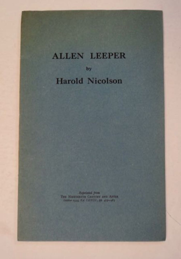 [98477] Allen Leeper. Harold NICOLSON.