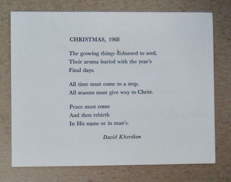 [98484] Christmas, 1968. David KHERDIAN.
