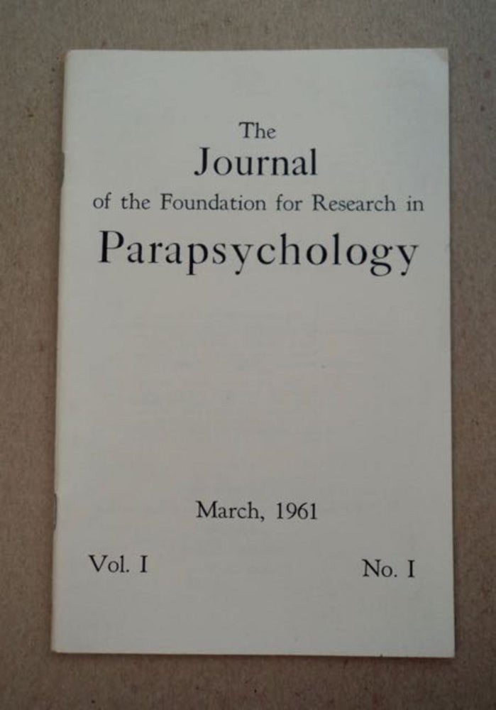 [98623] THE JOURNAL OF THE FOUNDATION FOR RESEARCH IN PARAPSYCHOLOGY