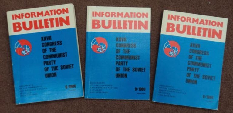 [98840] XXVII Congress of the Communist Party of the Soviet Union: Documents and Resolutions. COMMUNIST PARTY OF THE SOVIET UNION.
