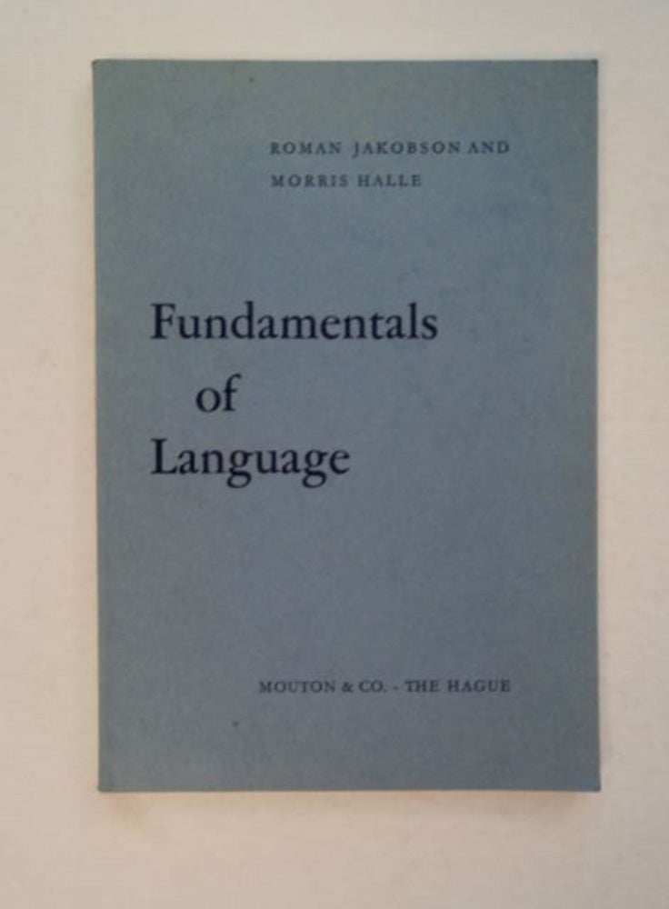 [98842] Fundamentals of Language. Roman JAKOBSON, Morris Halle.