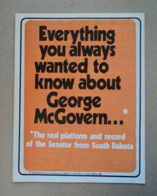 98902] Everything You Always Wanted to Know about George McGovern. Laura MILLER