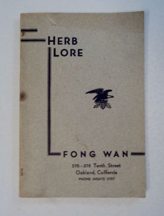 99203] 1936 Herb Lore. FONG WAN