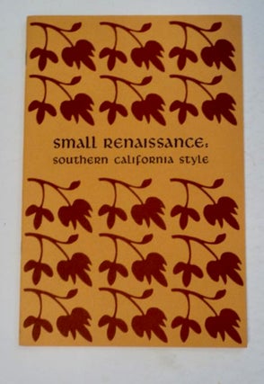 99211] Small Renaissance: Southern California Style. Jacob ZEITLIN